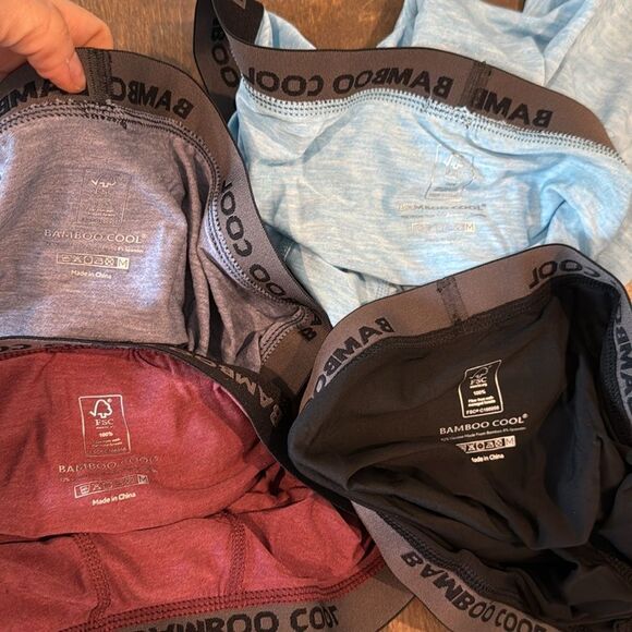 BAMBOO COOL Men's Ultra Breathable Underwear,No Riding Up Boxer Briefs - Picture 10 of 16